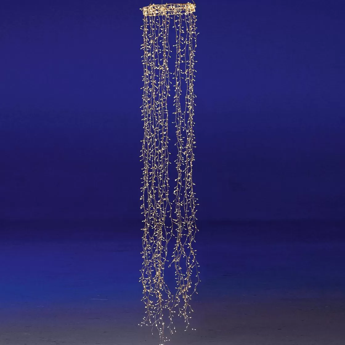 Luces De Navidad>DecoWoerner Anillo De Luces De Alambre "Fuegos Artificiales", Longitud 60 Cm, Ø 20 Cm plata