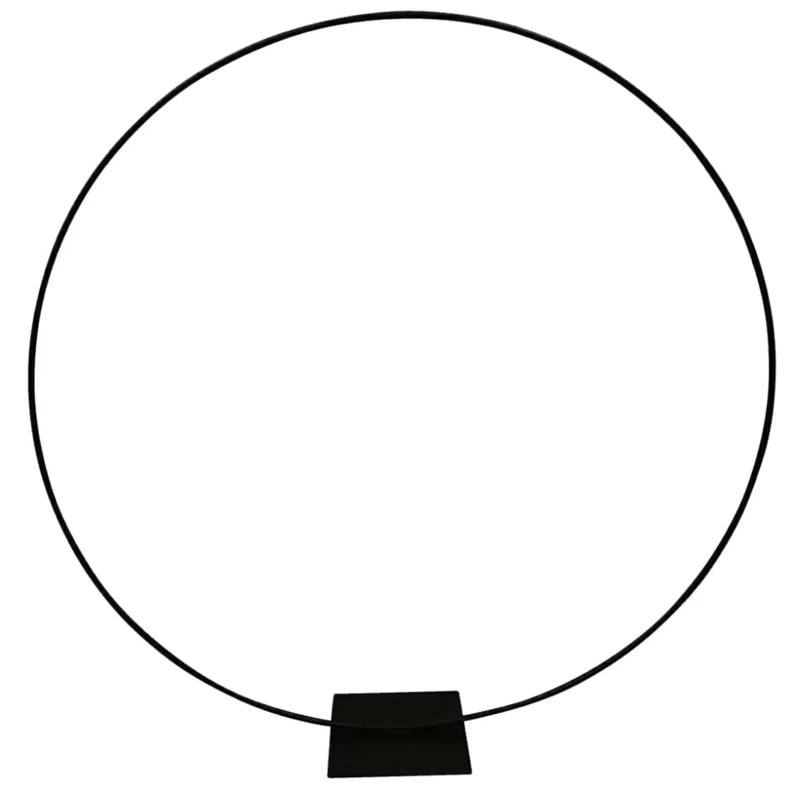 Ayudas Y Herramientas De Decoración | Decoración Temática>DecoWoerner Anillo Decorativo De Metal, Ø 200 Cm negro
