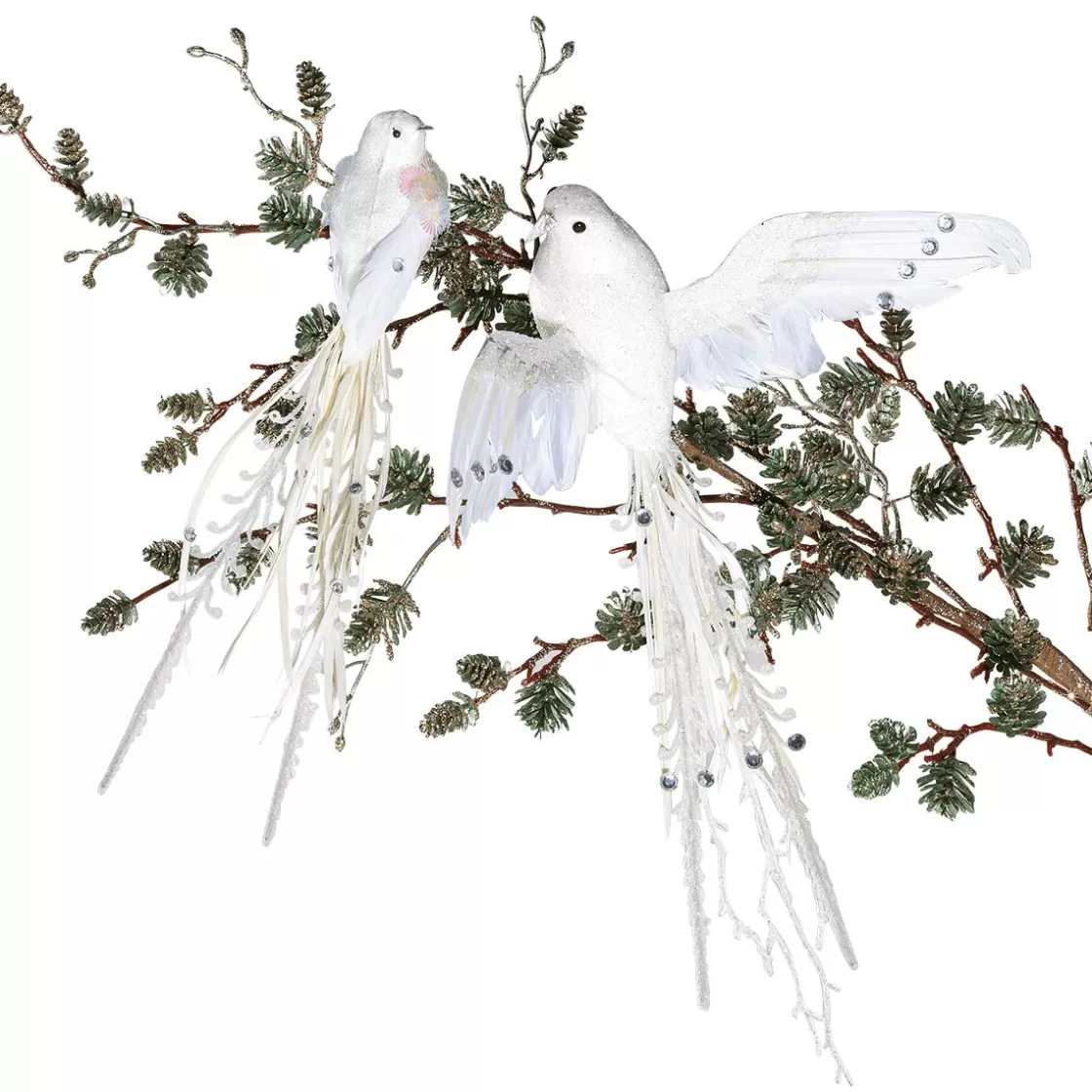 Decoración De Animales | Decoración Temática>DecoWoerner Ave Decorativa Color 38 Cm blanco
