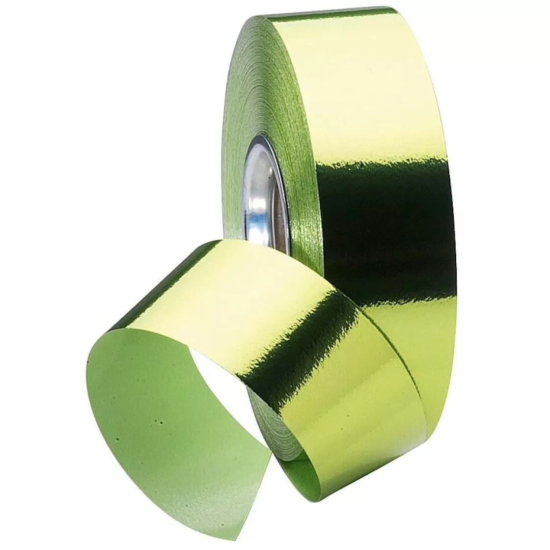 Cintas De Regalo>DecoWoerner Banda Metálica Brillante, Anchura 31 Mm, Color Manzana verde