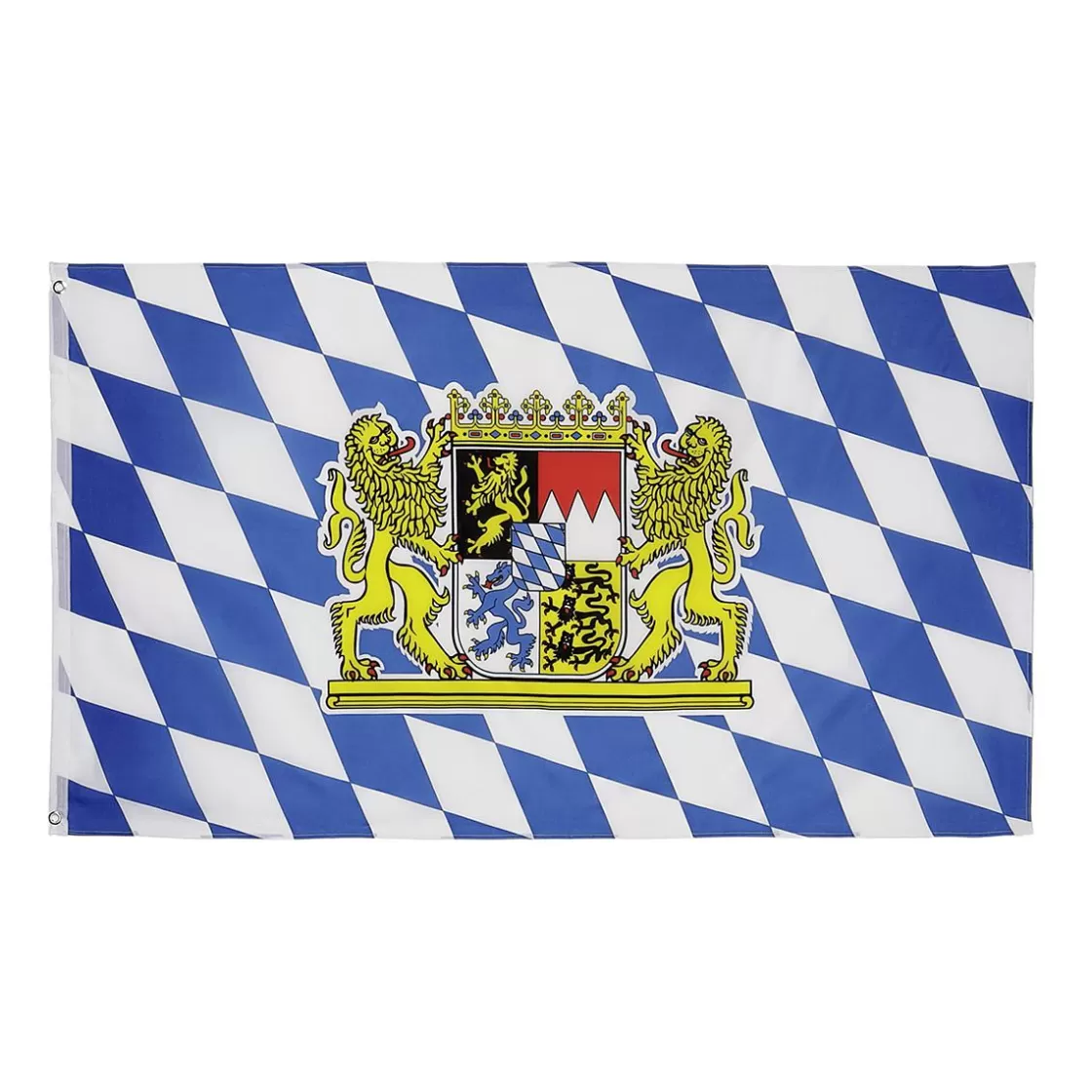 Decoración Temática>DecoWoerner Bandera De Tela Baviera Con Ojales 90 X 150 Cm azul