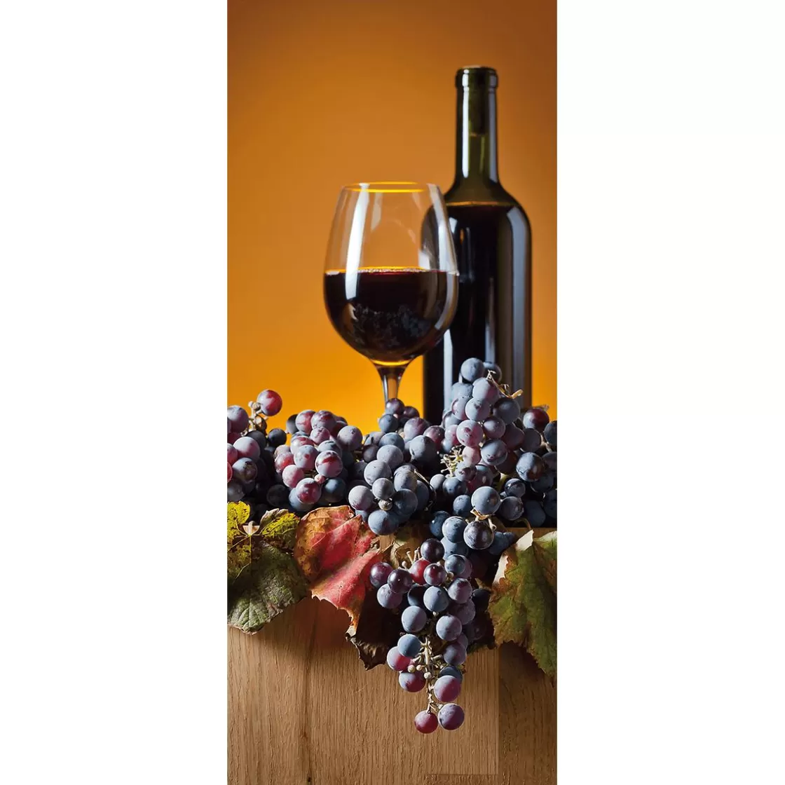 Decoración De Otoño | Pancartas De Otoño>DecoWoerner Bandera De Tela Ignífuga "Botella De Vino Roja Con Copa De Vino" De Tela De Bandera 75 X 180 Cm azul