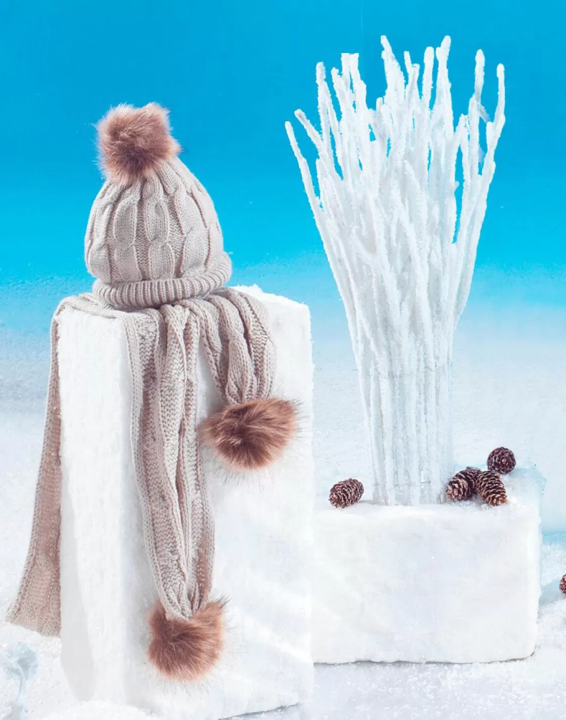 Decoración De Invierno>DecoWoerner Bloque De Hielo Decorativo, 50 X 20 X 25 Cm blanco