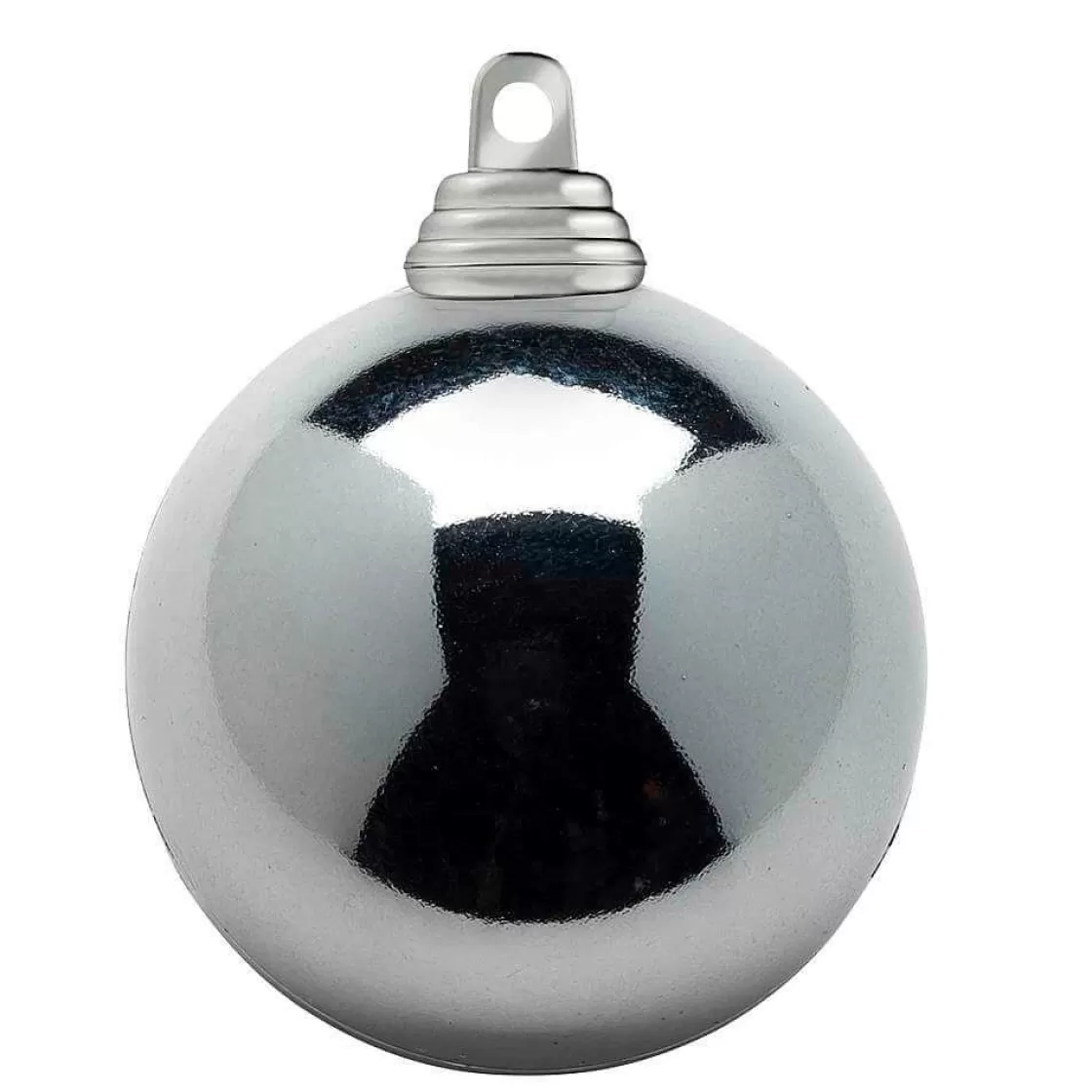 Bolas De Navidad>DecoWoerner Bolas De Navidad Antracita, Brillantes, De Plástico Ignífugo, 6 Cm Ø - 24 Unidades. Gris