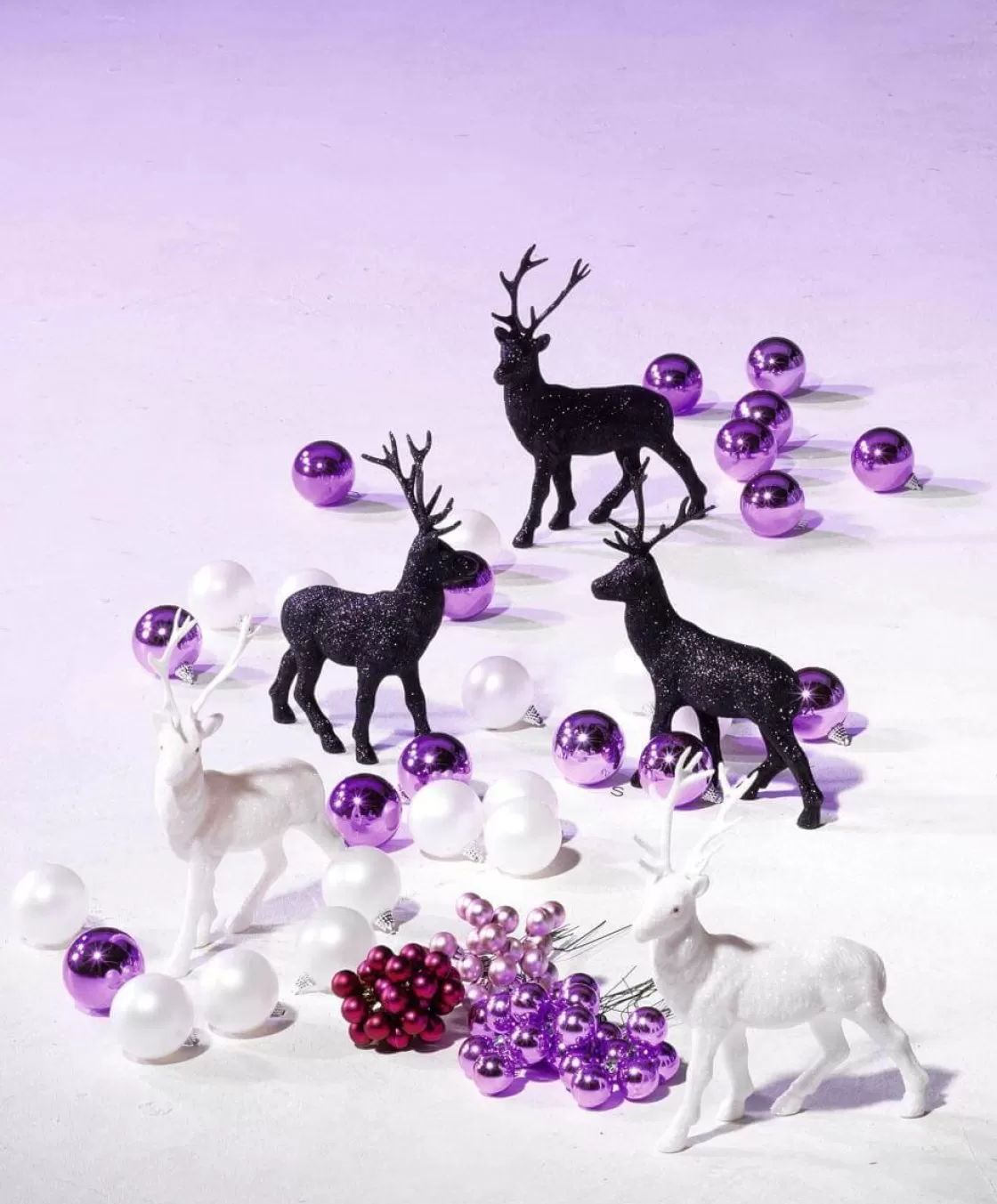 Bolas De Navidad>DecoWoerner Bolas De Navidad Brillantes 6 Cm Color Lila violeta