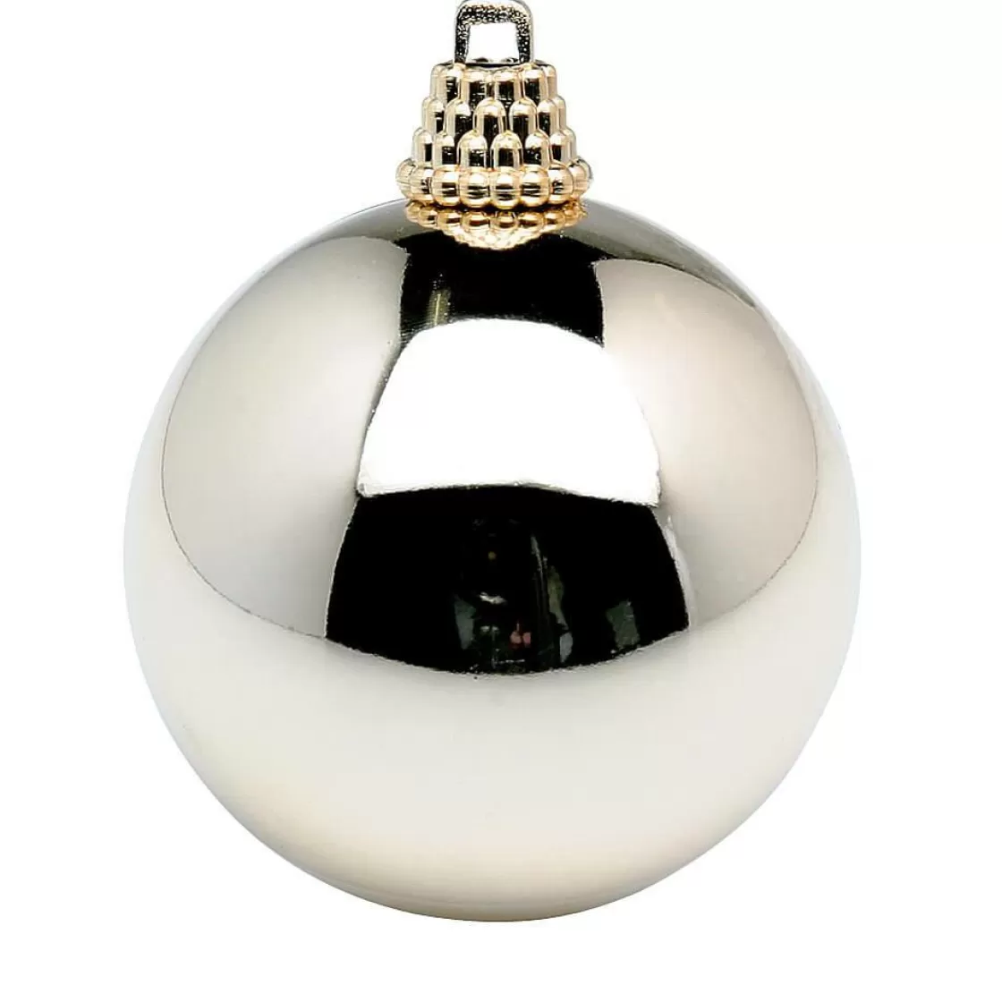 Bolas De Navidad>DecoWoerner Bolas De Navidad De Plástico Brillante, Color Champán, 6 Cm Ø - 24 Piezas oro