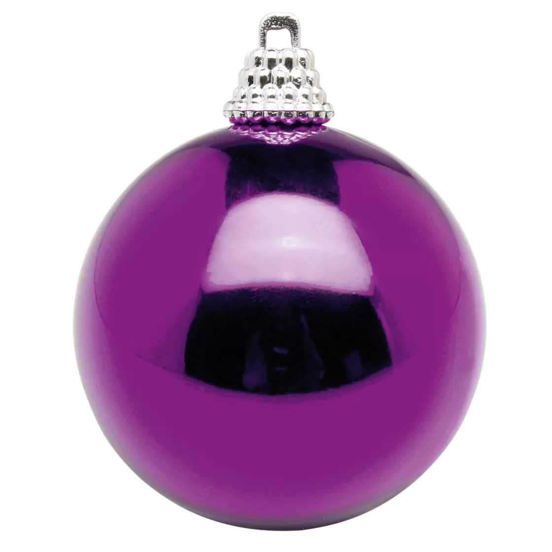 Bolas De Navidad>DecoWoerner Bolas De Navidad De Plástico Brillante De Color Púrpura, 6 Cm Ø - 24 Piezas violeta