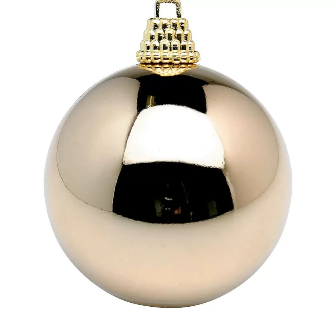 Bolas De Navidad>DecoWoerner Bolas De Navidad De Plástico Bronce Brillante, 6 Cm Ø - 24 Piezas marrón