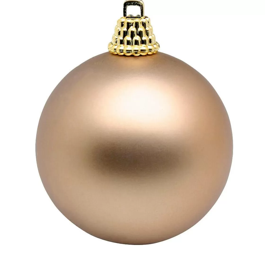 Bolas De Navidad>DecoWoerner Bolas De Navidad De Plástico Bronce Mate, 6 Cm Ø - 24 Piezas marrón