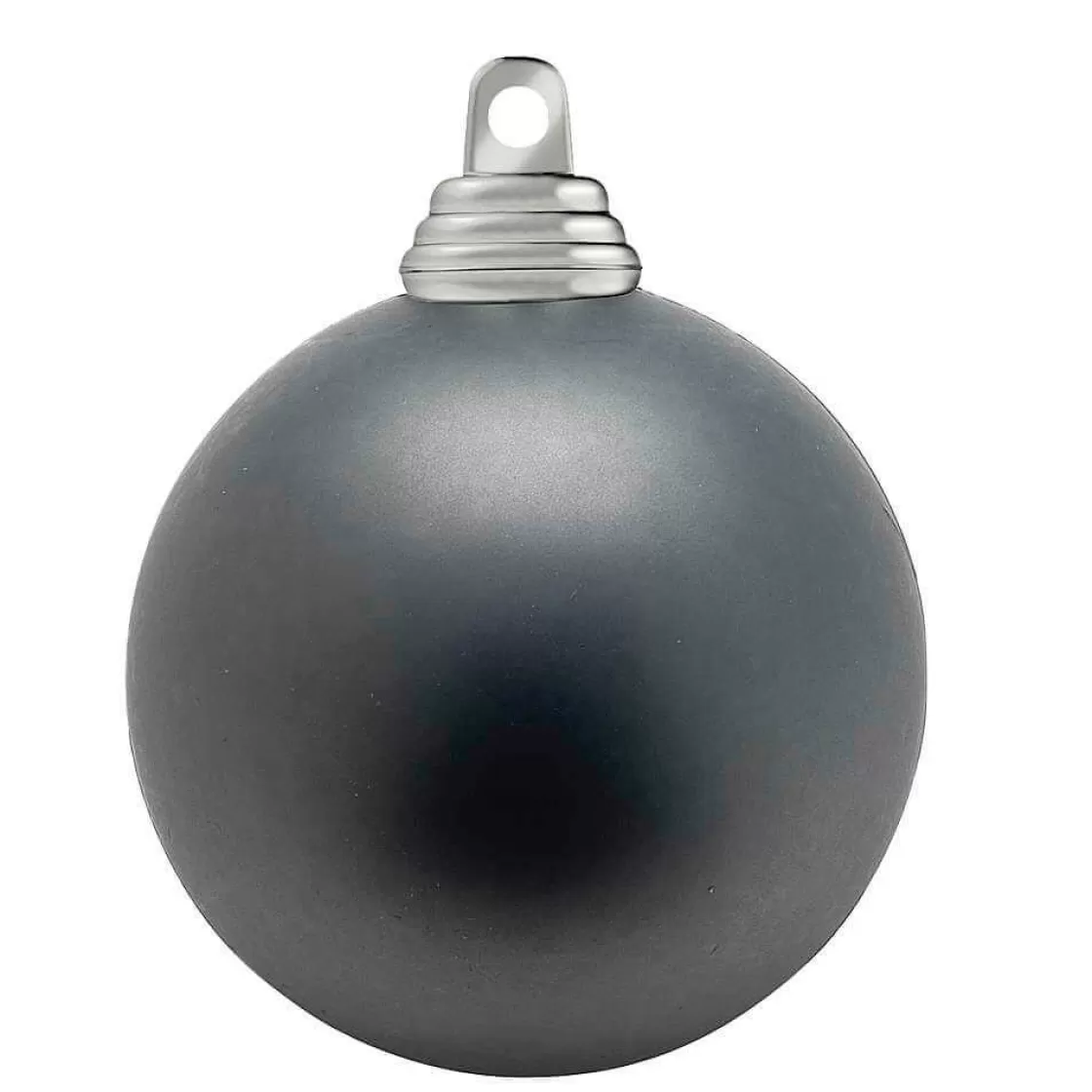 Bolas De Navidad>DecoWoerner Bolas De Navidad De Plástico Antracita Mate, Ignífugo, 6 Cm Ø - 24 Piezas Gris