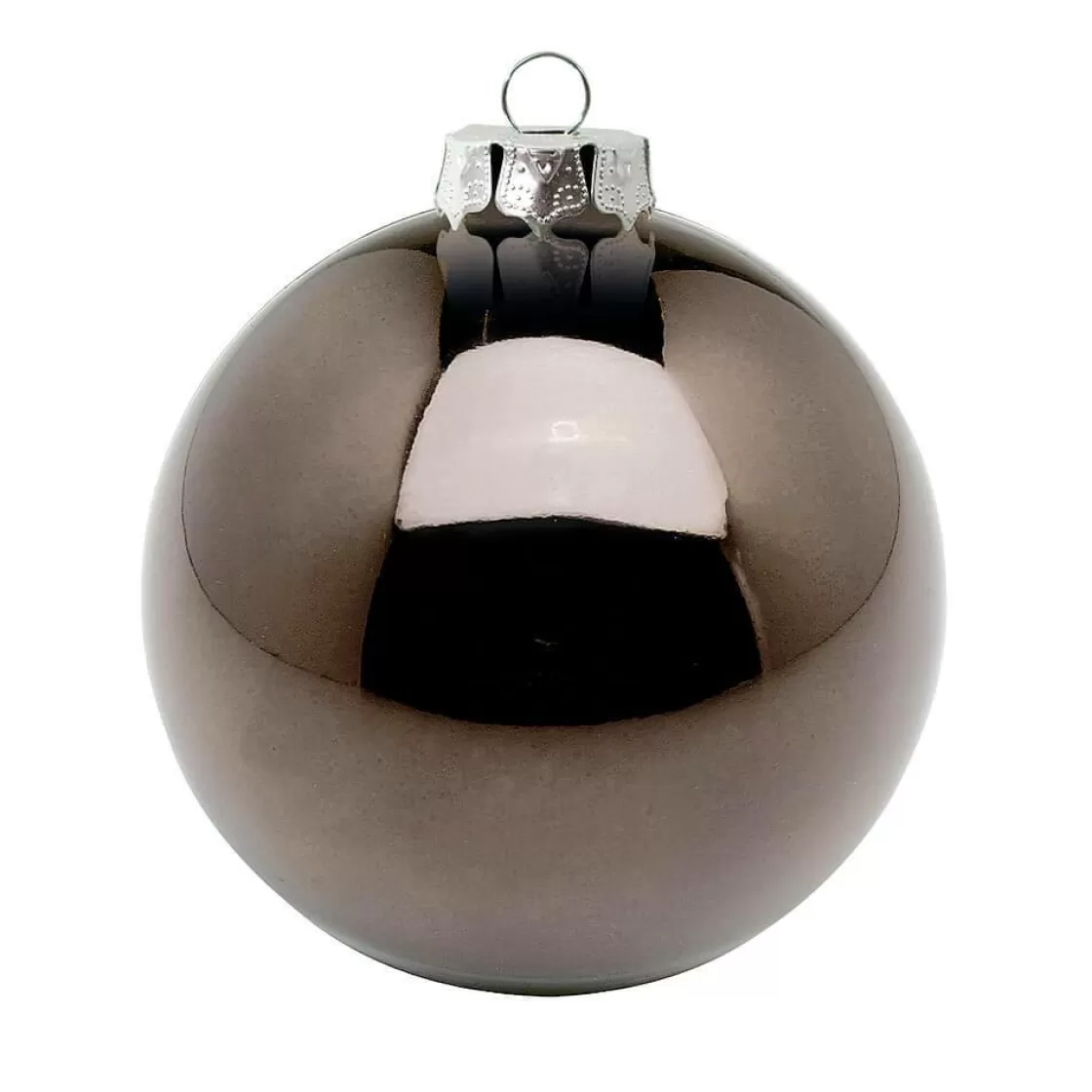 Bolas De Navidad>DecoWoerner Bolas De Navidad De Plástico Sin Costura, Brillante Ø 8 Cm marrón