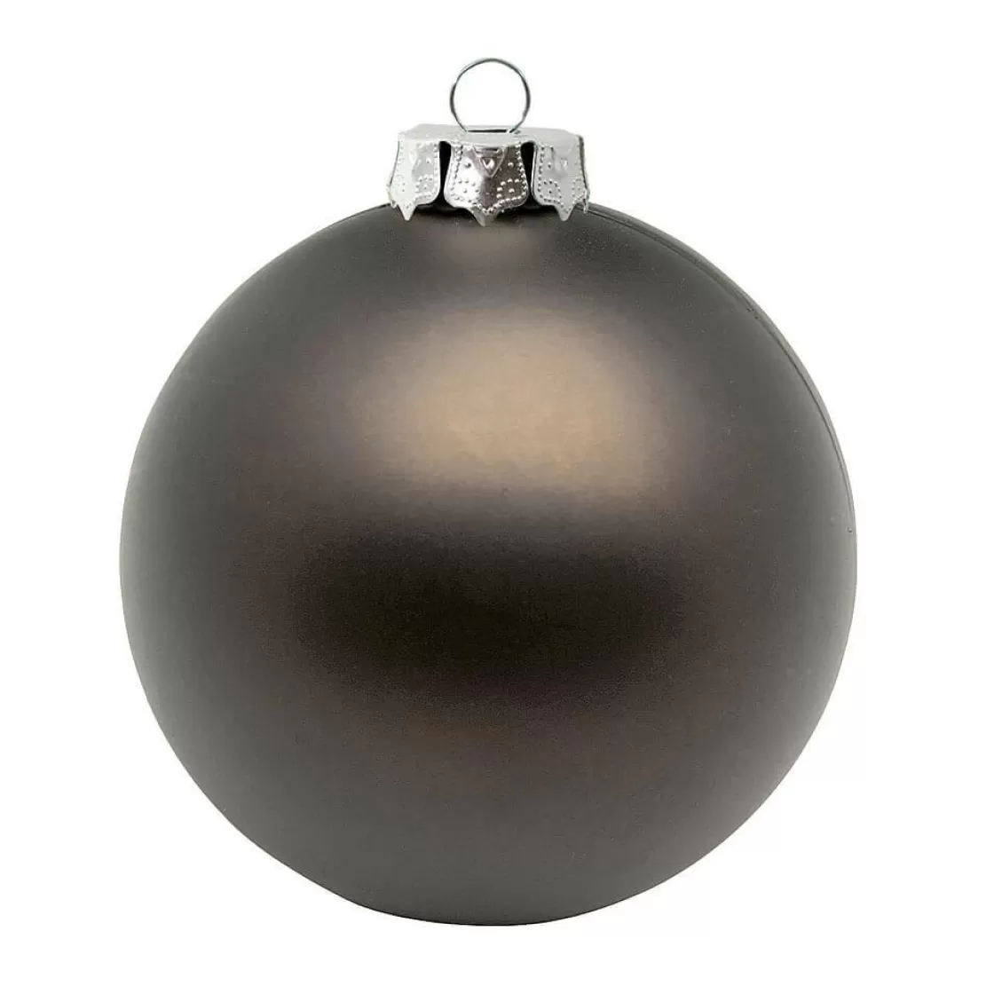 Bolas De Navidad>DecoWoerner Bolas De Navidad De Plástico Sin Costura, Mate Ø 10 Cm marrón