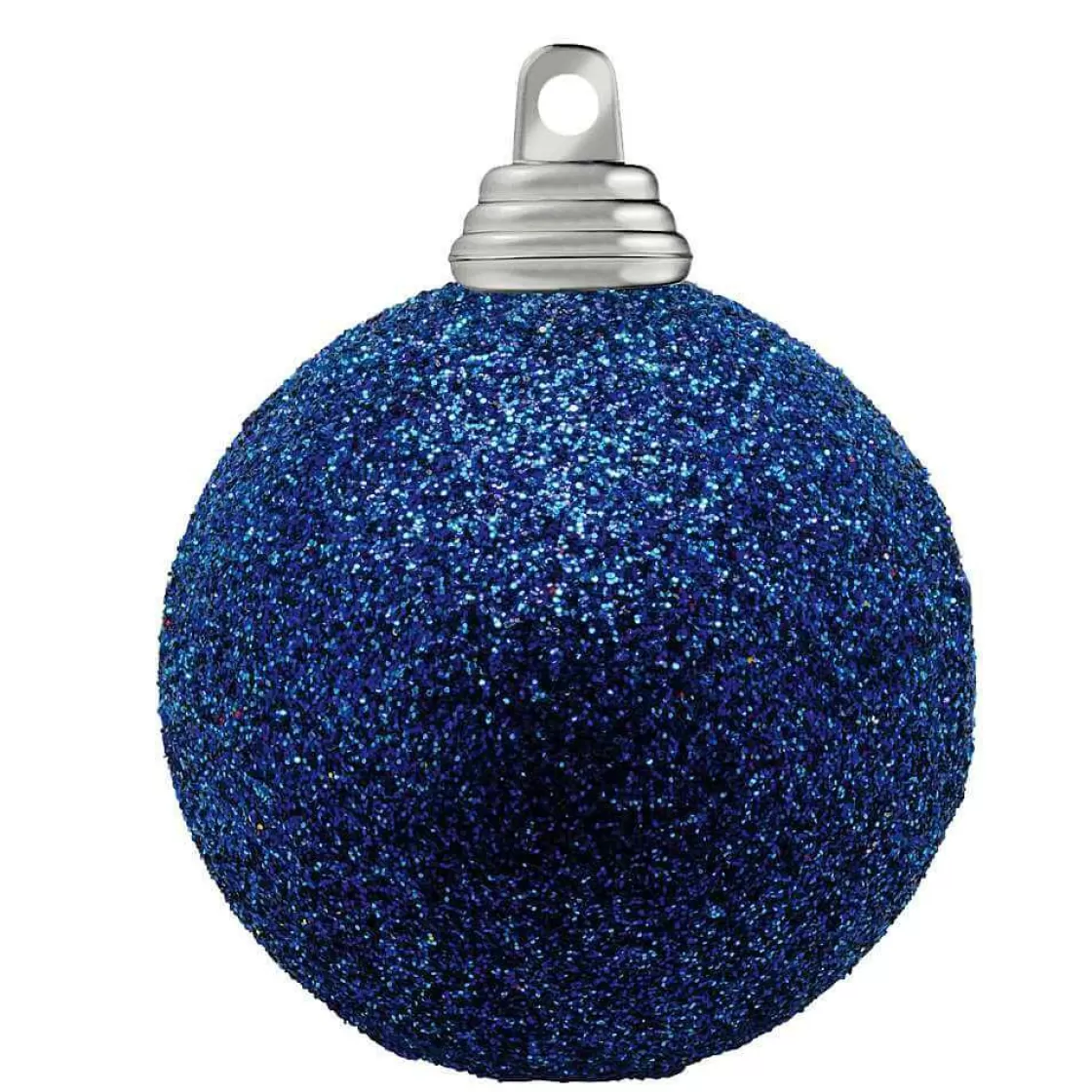 Bolas De Navidad>DecoWoerner Bolas De Navidad De Purpurina En Plástico Noche, 6 Cm Ø - 6 Piezas azul