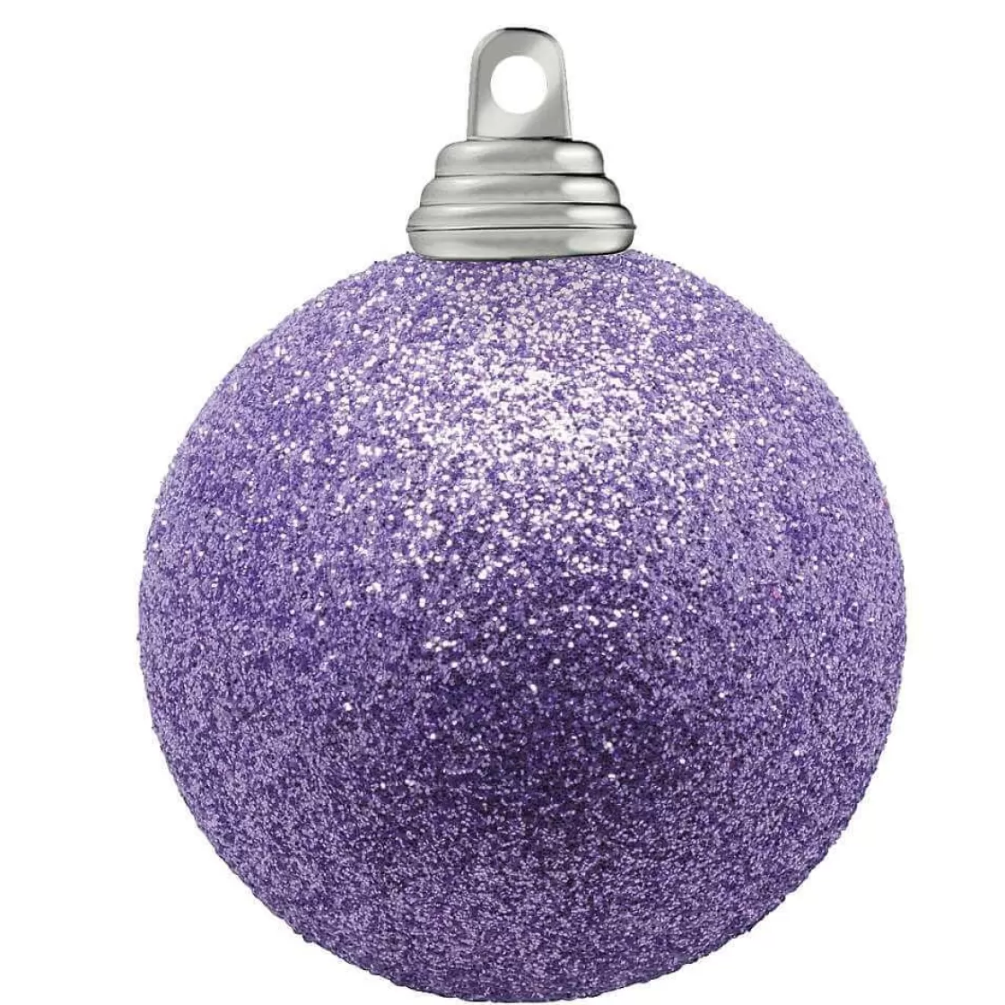 Bolas De Navidad>DecoWoerner Bolas De Navidad De Purpurina En Plástico Lavanda, 6 Cm Ø - 6 Piezas violeta