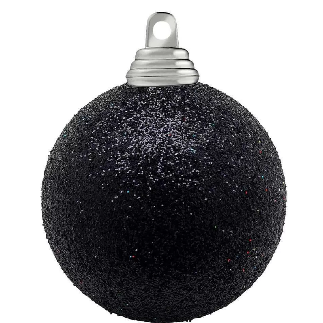 Bolas De Navidad>DecoWoerner Bolas De Navidad De Purpurina En Plástico , 6 Cm Ø - 6 Piezas negro