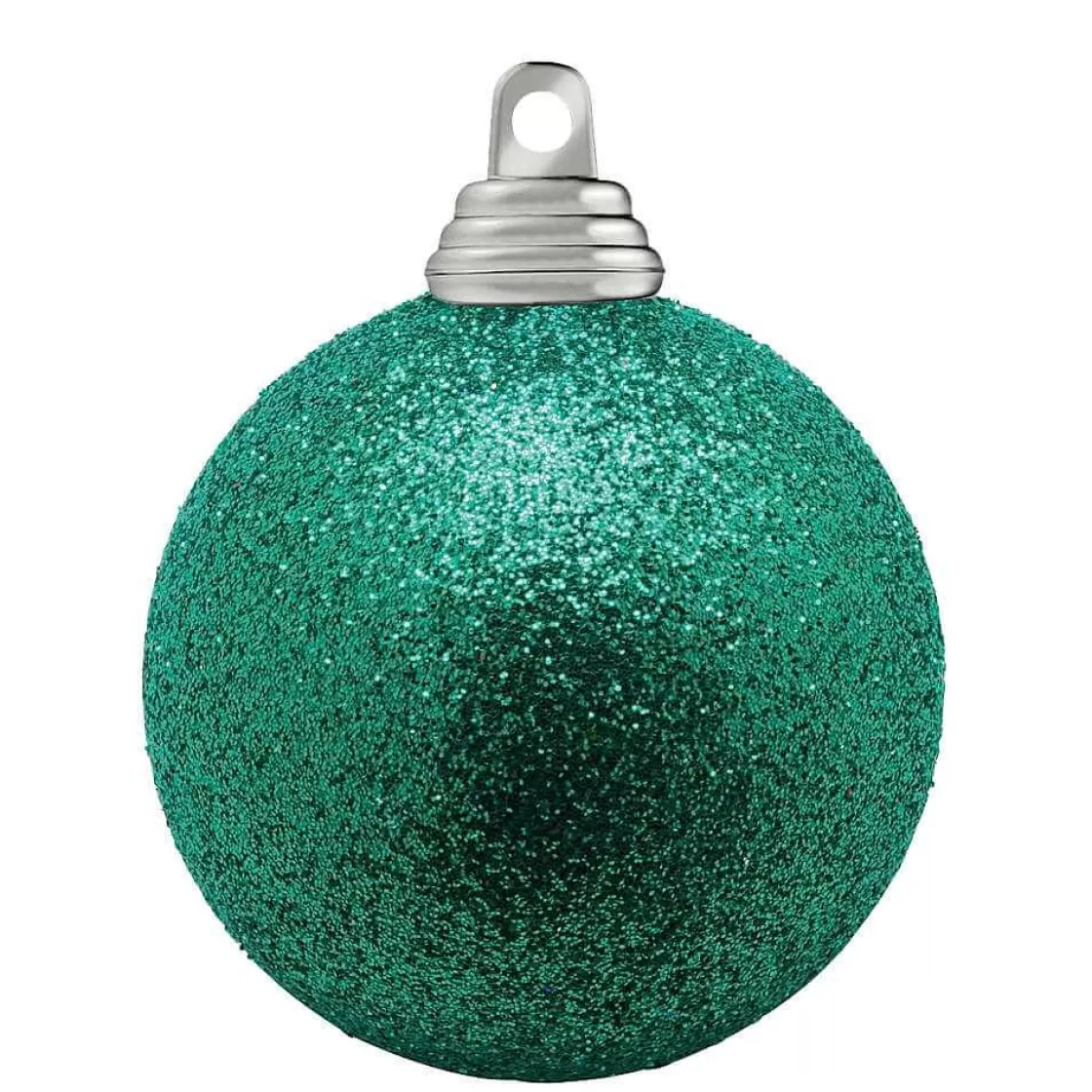 Bolas De Navidad>DecoWoerner Bolas De Navidad De Purpurina En Plástico Agua, 6 Cm Ø - 6 Piezas verde