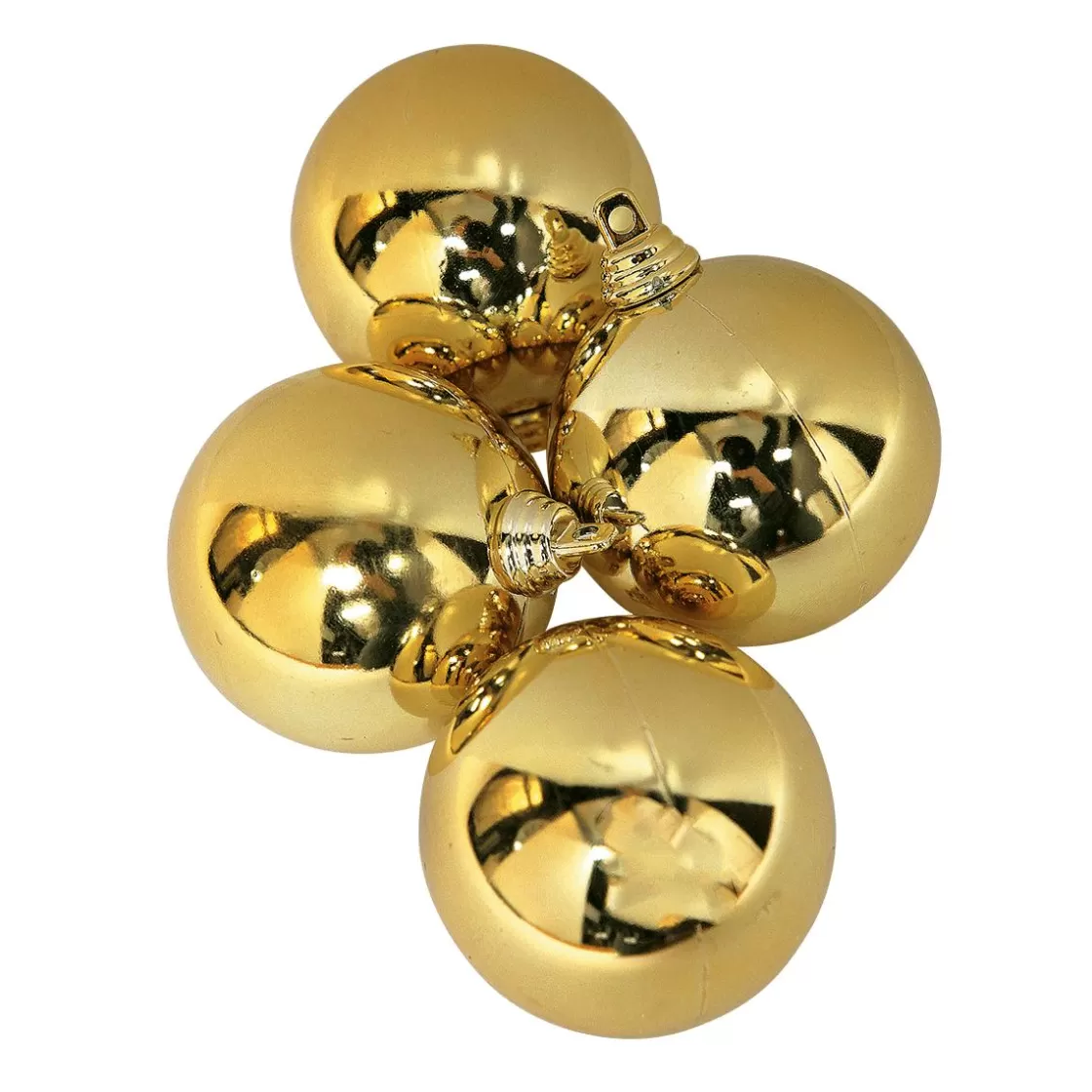 Bolas De Navidad>DecoWoerner Bolas De Navidad Doradas Brillantes De Plástico Ignífugo De 6 Cm De Diámetro - 24 Unidades. oro