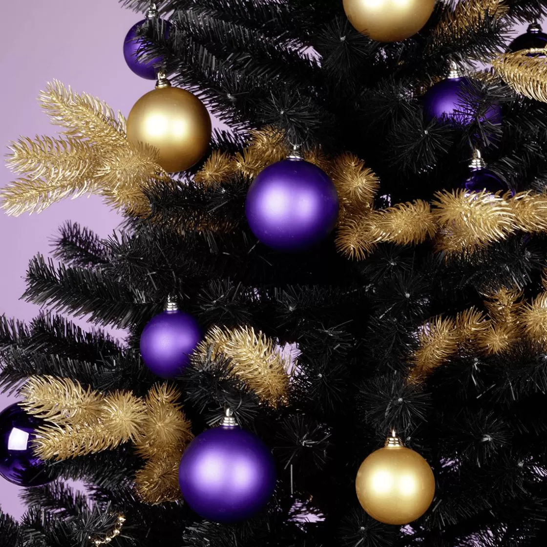 Bolas De Navidad>DecoWoerner Bolas De Navidad Púrpura, Mate, De Plástico Ignífugo, 6 Cm Ø - 24 Piezas violeta