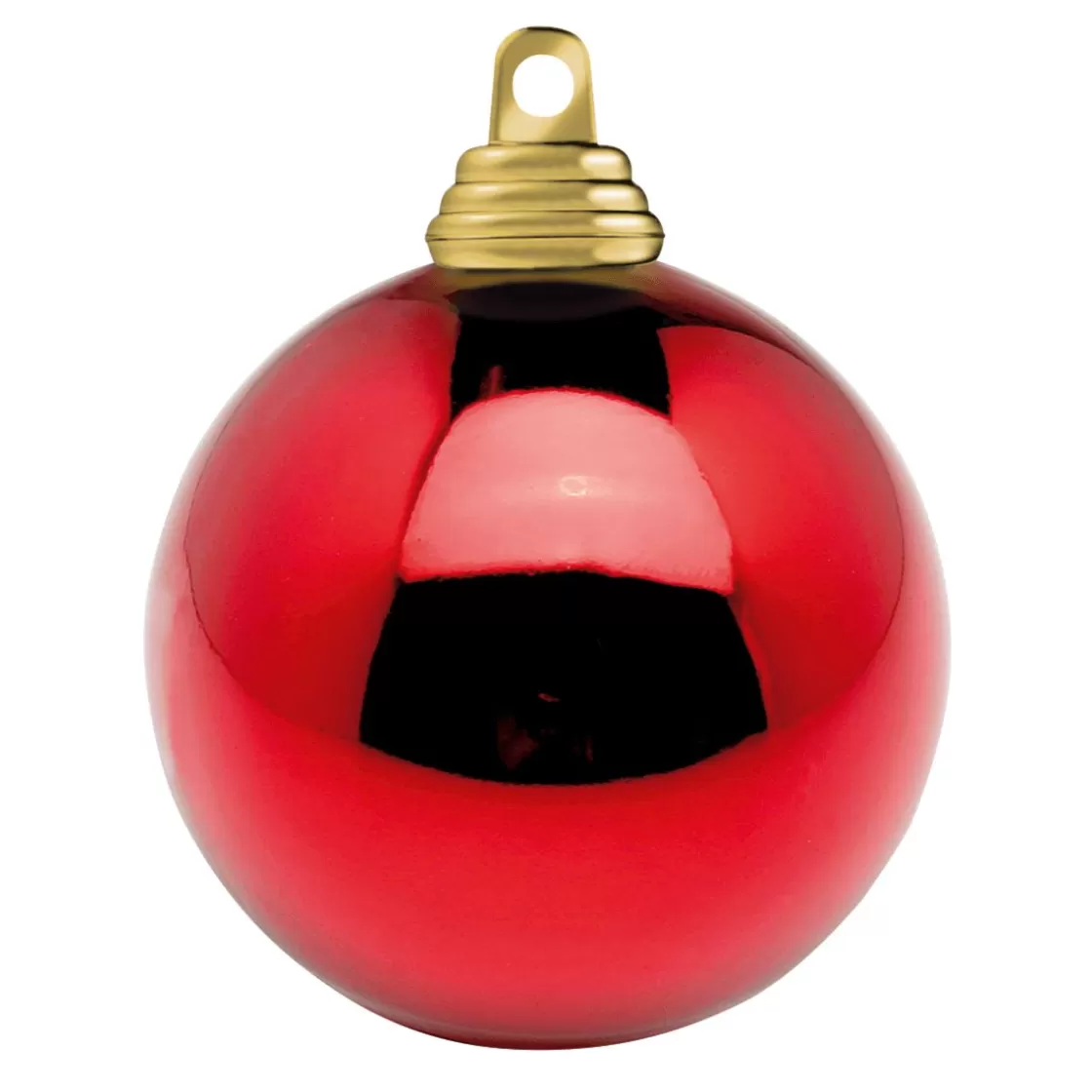 Bolas De Navidad>DecoWoerner Bolas De Navidad Rojas Y Brillantes De Plástico Ignífugo 6 Cm Ø - 24 Piezas rojo