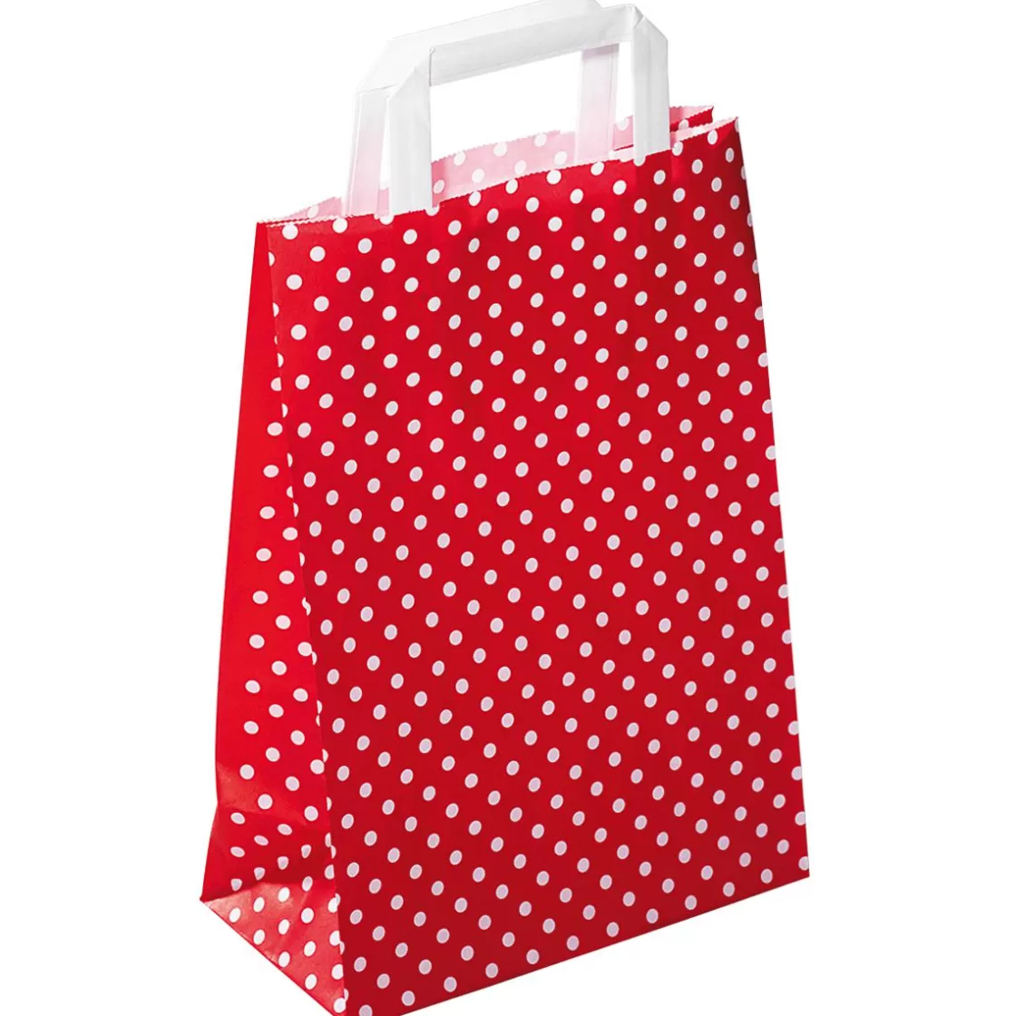 Bolsas De Regalo Y Bolsas Portátiles>DecoWoerner Bolsa De Papel Con Lunares 31 X 22 Cm Roja rojo