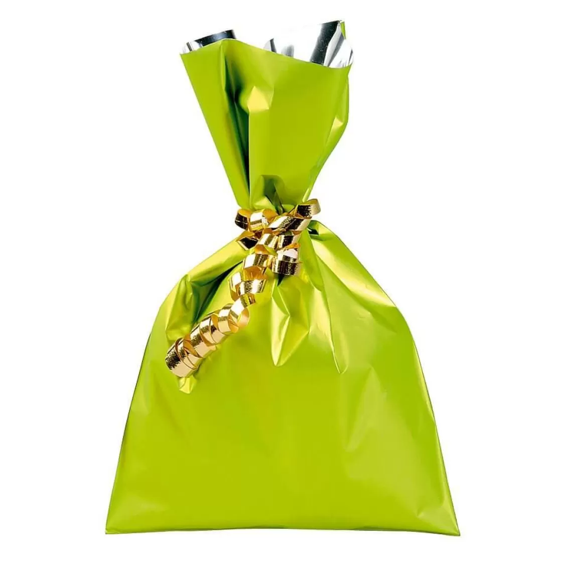 Bolsitas Con Cordón>DecoWoerner Bolsa De Regalo, Mate, Color Claro, 15 X 25 Cm verde