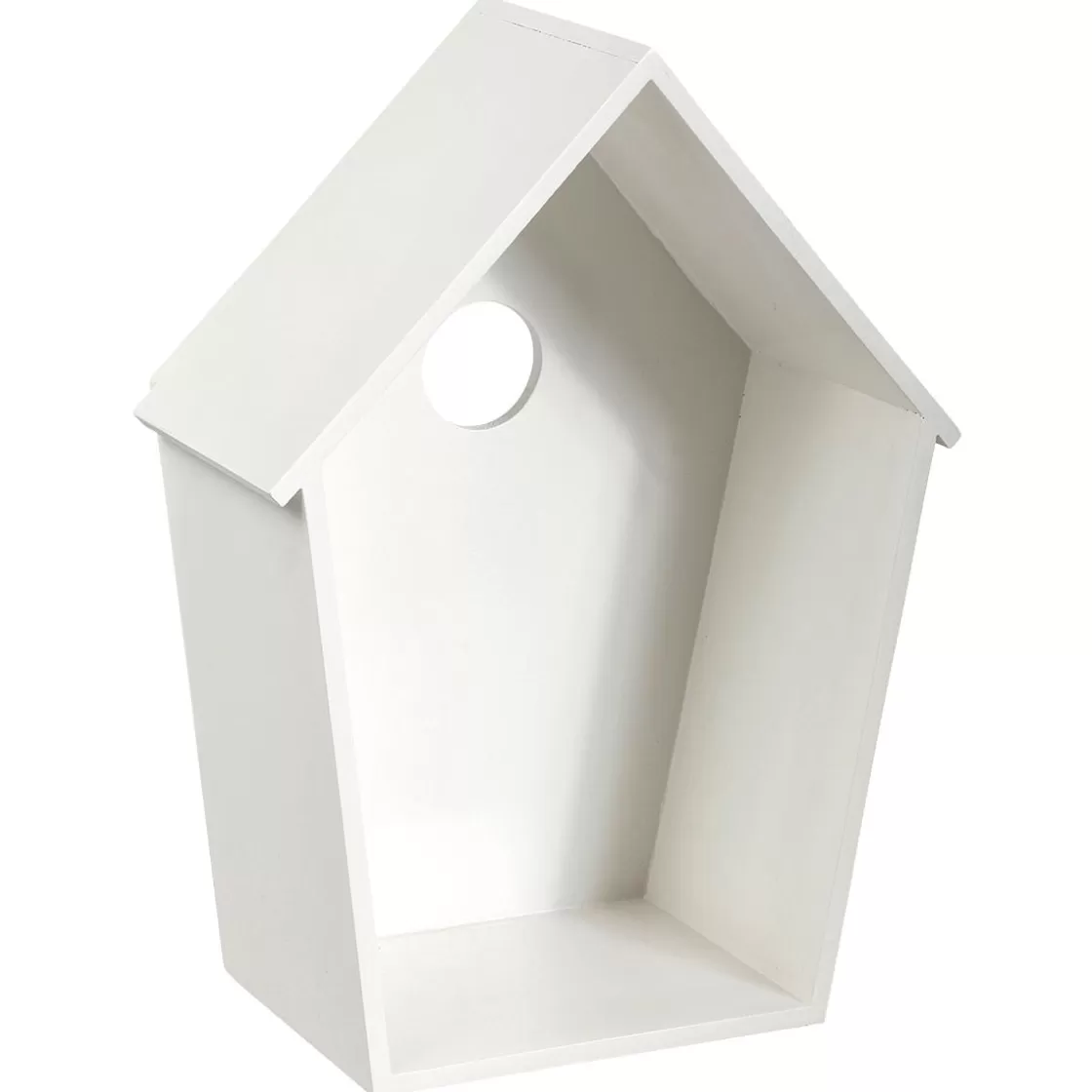 Decoración De Primavera>DecoWoerner Cabaña Para Pájaros Decorativa Longitud 40 Cm blanco