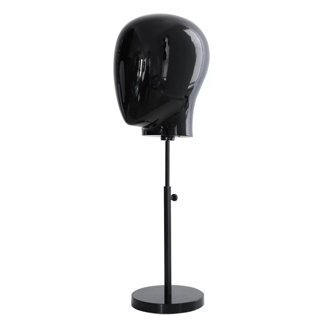 Maniquíes>DecoWoerner Cabeza De Maniquí De Señora Negra Con Soporte 26 X 26 X 40 Cm negro