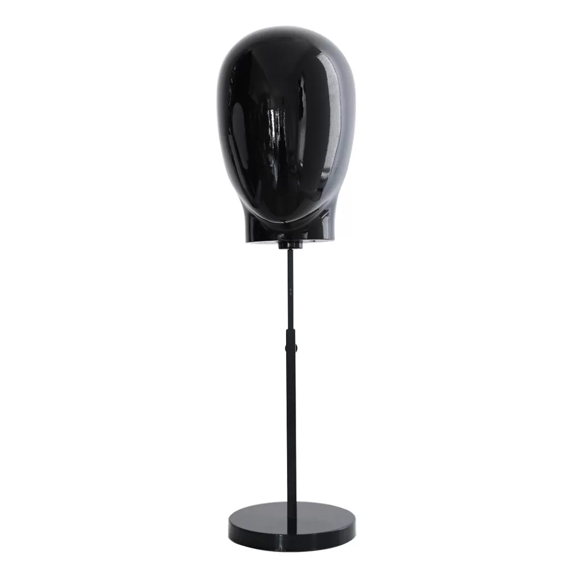 Maniquíes>DecoWoerner Cabeza De Maniquí De Señora Negra Con Soporte 26 X 26 X 40 Cm negro