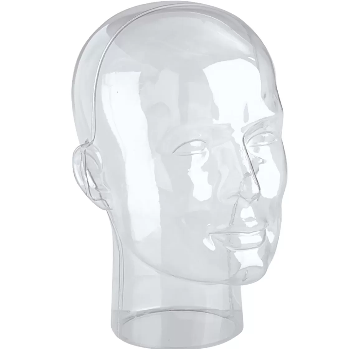 Expositores Para Tiendas | Maniquíes>DecoWoerner Cabeza Decorativa, Hombre, Color Claro transparente