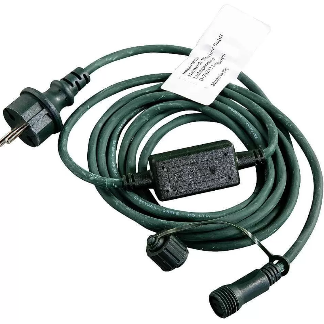 Luces De Navidad>DecoWoerner Cable De Conexión IP44 Para Productos LED Sistema IP67, verde