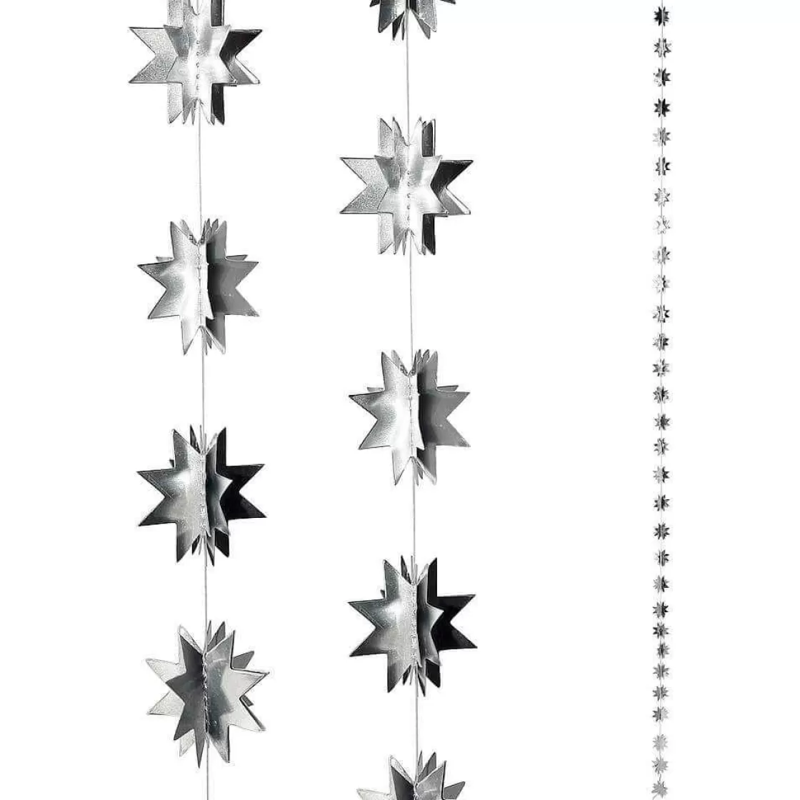 Estrella De Navidad>DecoWoerner Cadena De Estrellas De Papel, 300 Cm, 3 Piezas plata
