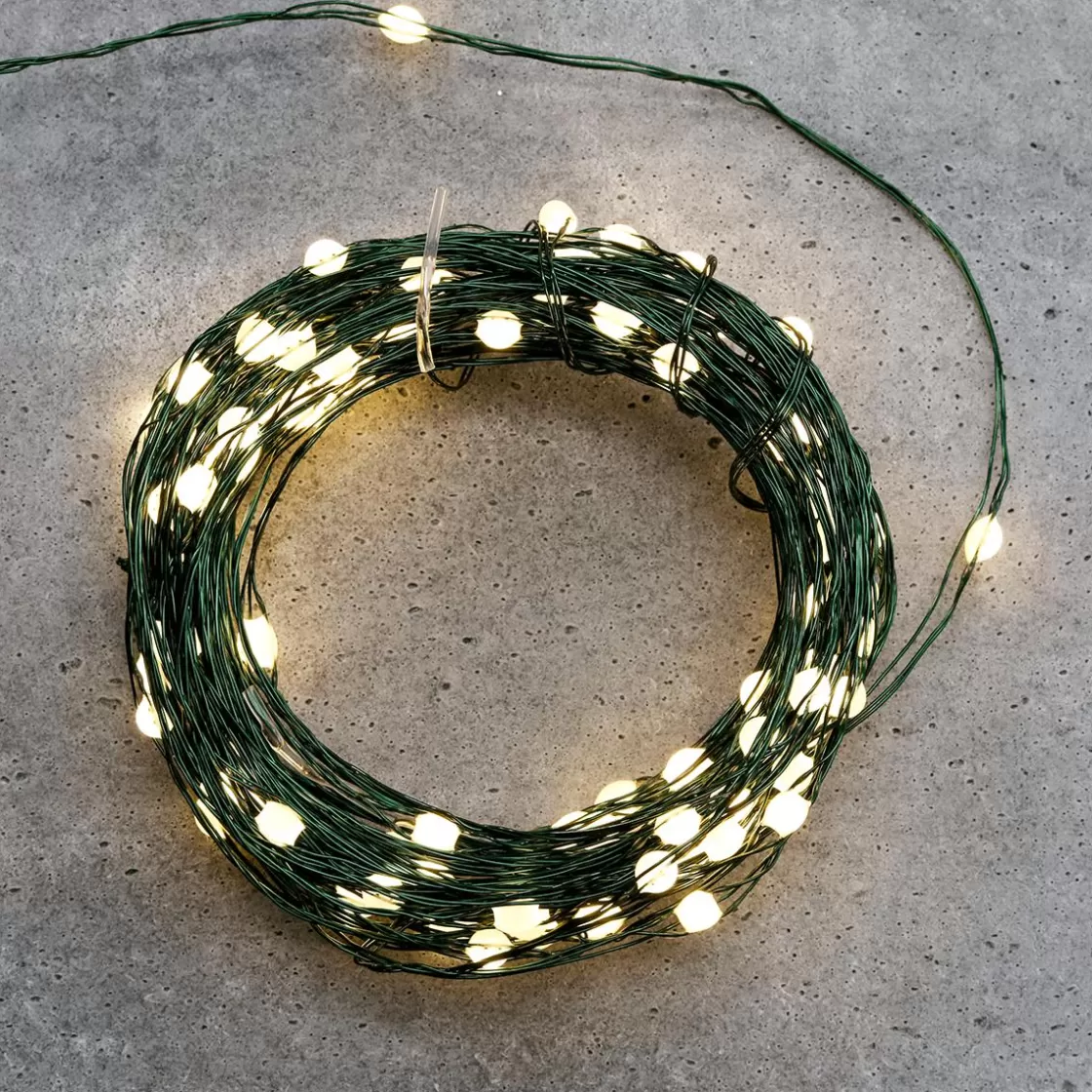 Luces De Navidad>DecoWoerner Cadena De Luces LED XL Con Alambre Separable Para Exteriores, 200 LED, 20 M verde
