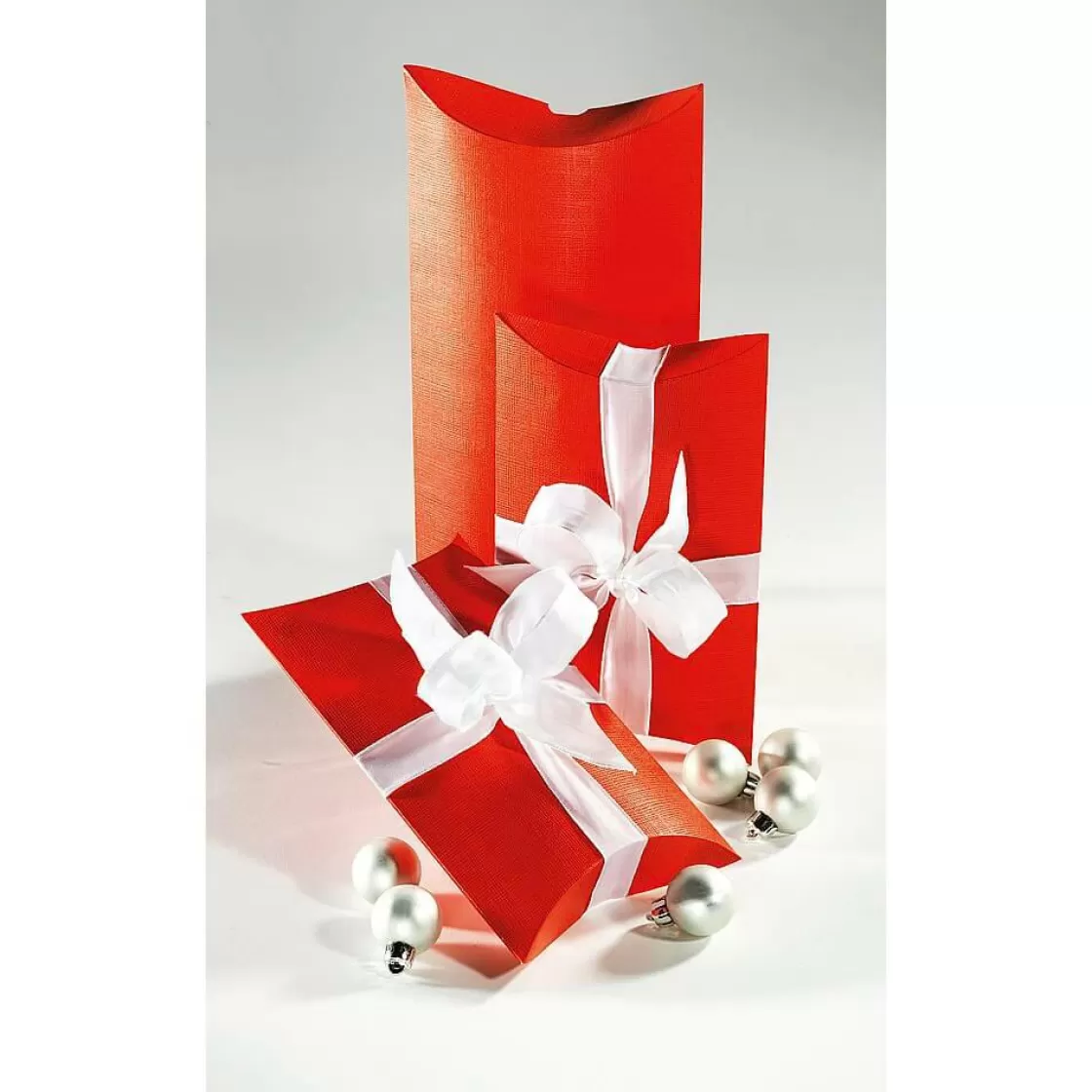 Cajas De Regalo>DecoWoerner Caja De Almohadas De 24 Cm De Largo, Roja, 10 Piezas rojo