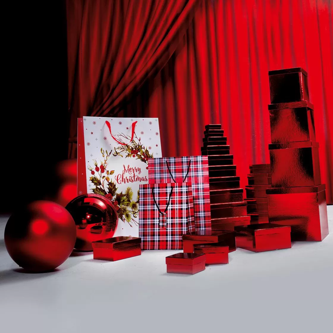 Cajas De Regalo>DecoWoerner Cajas De Cartón De Regalo, Color , 10 Pz. rojo