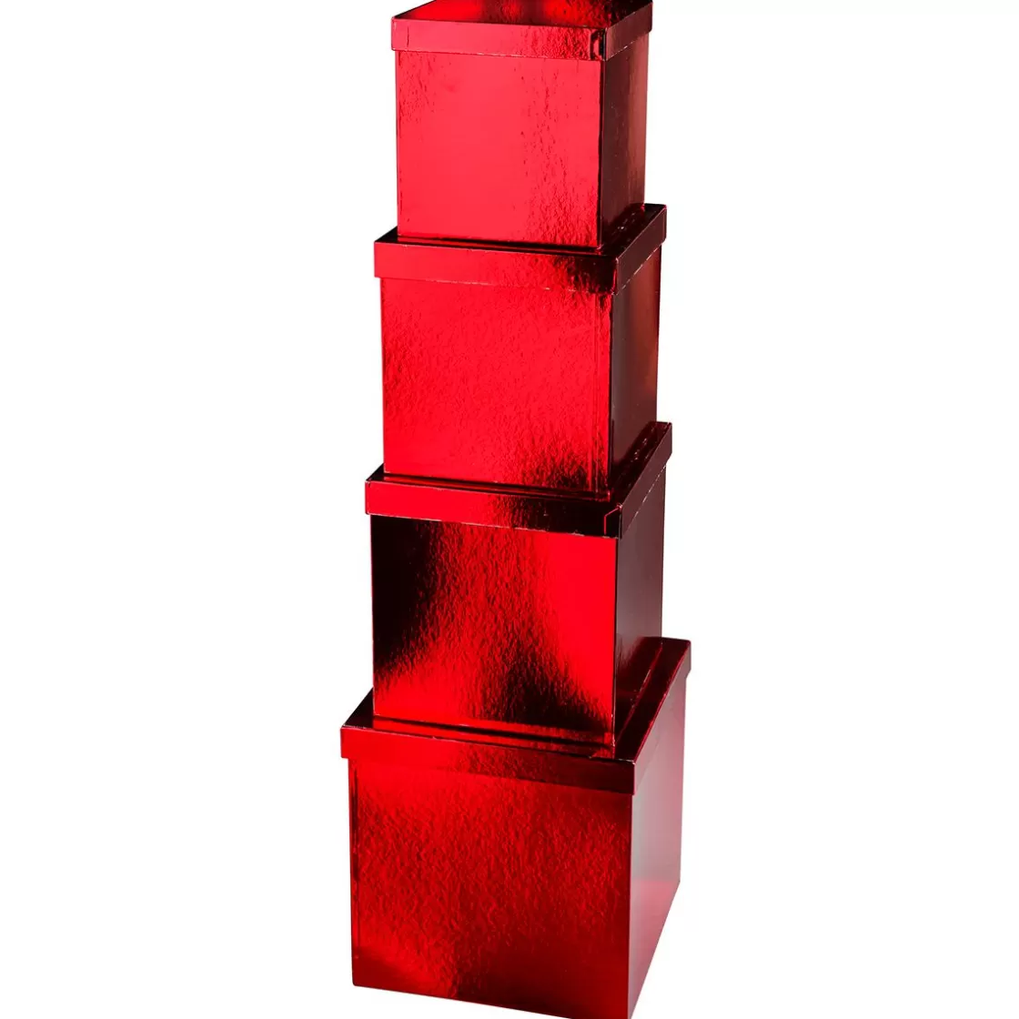 Cajas De Regalo>DecoWoerner Cajas De Cartón De Regalo, Color , 4 Pz. rojo