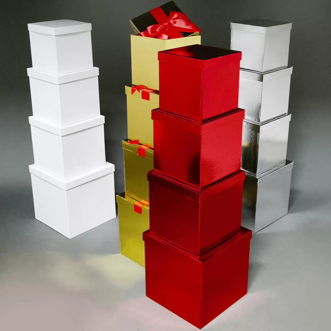 Cajas De Regalo>DecoWoerner Cajas De Cartón De Regalo, Color , 4 Pz. rojo