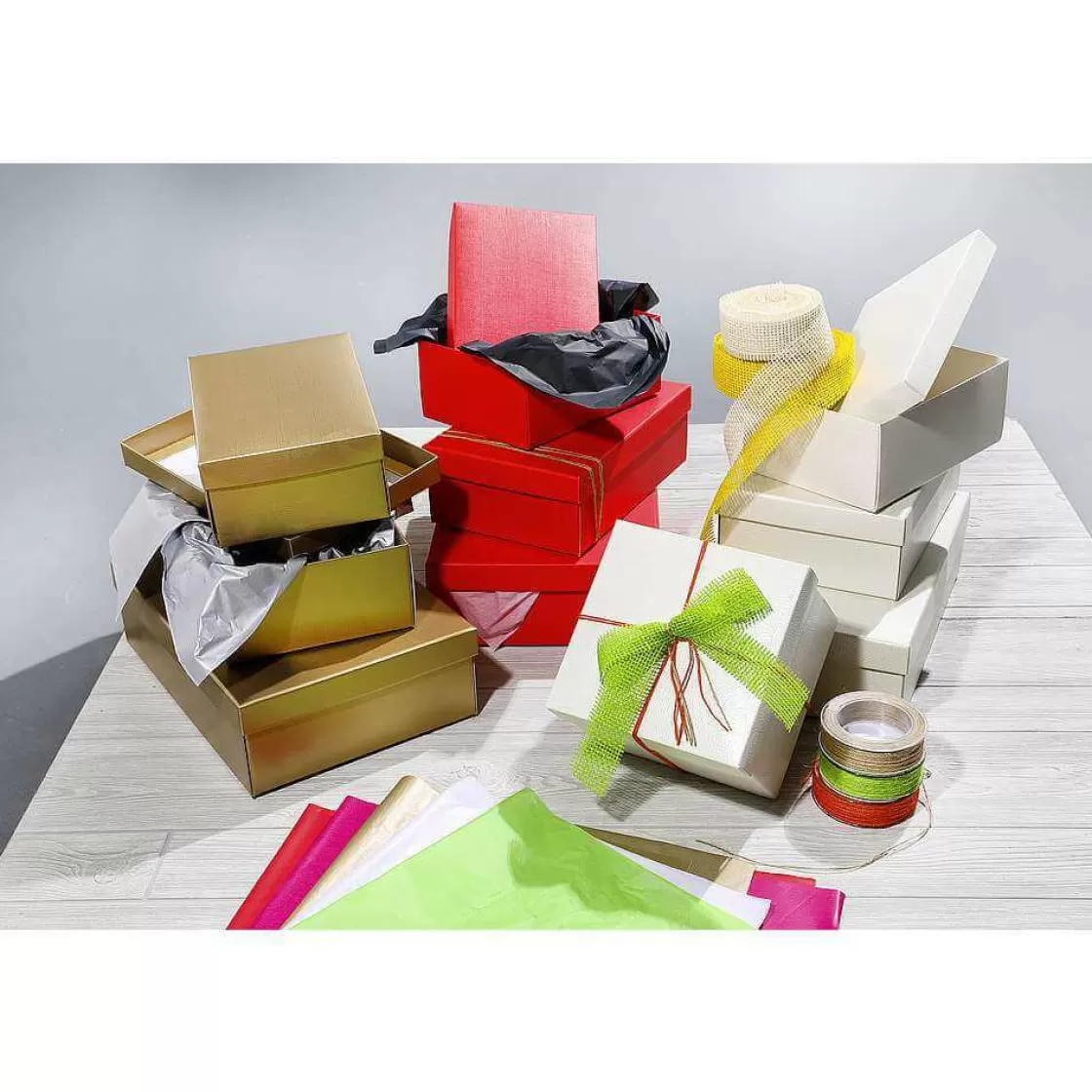Cajas De Regalo>DecoWoerner Cajas De Regalo 38 X 26 X 10 Cm, Rojas 10 Unidades rojo