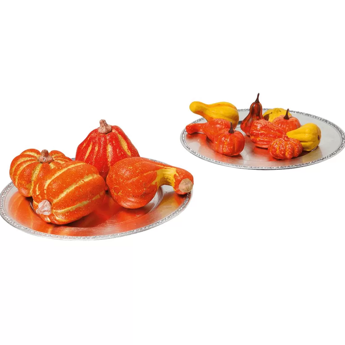 Decoración De Otoño | Verduras Y Hierbas>DecoWoerner Calabazas De Adorno Decorativas, 11-14 Cm, 4 Piezas naranja