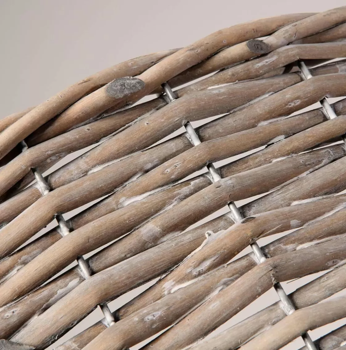 Macetas Y Artículos De Decoración | Árboles De Navidad Artificiales>DecoWoerner Cesta De Mimbre Anular Para árbol De Navidad, Ø 57 Cm Gris