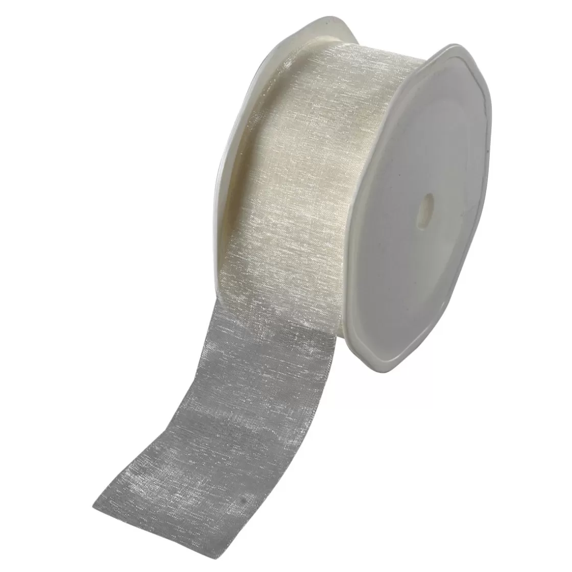 Cintas De Regalo>DecoWoerner Cinta De Chifón, Anchura De 38 Mm, Color Perla blanco