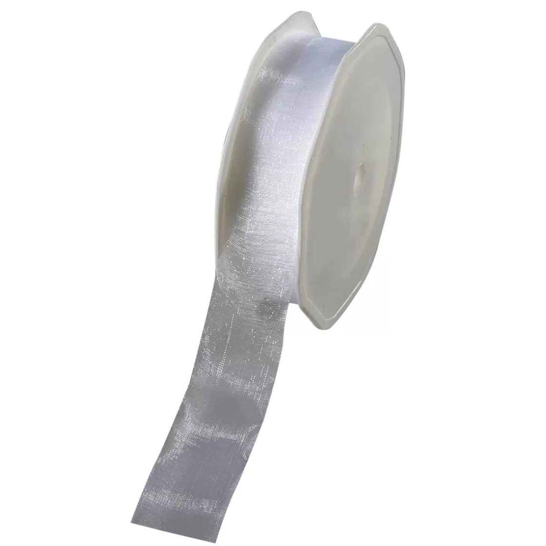 Cintas De Regalo>DecoWoerner Cinta De Chifón, Color , Anchura 25 Mm blanco