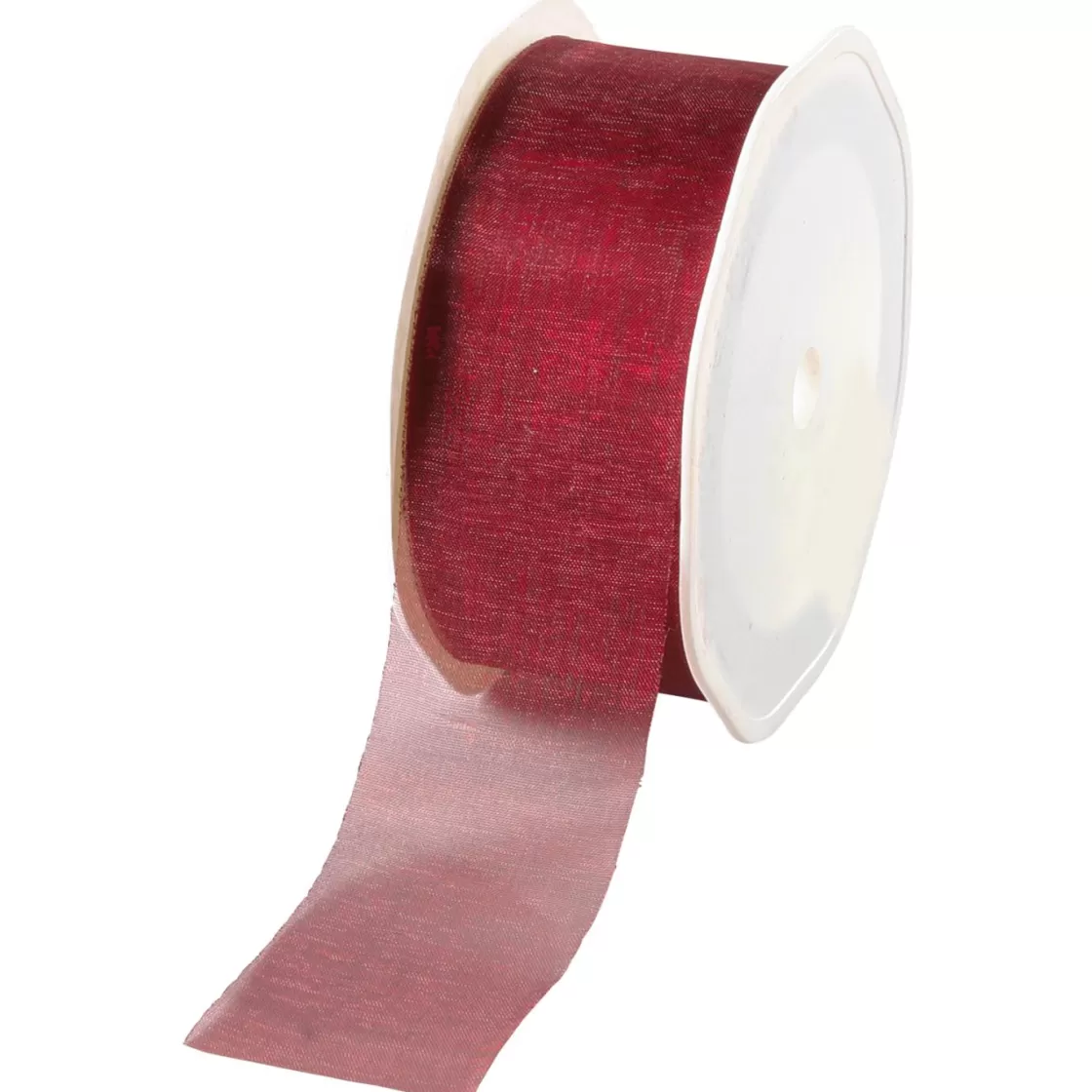 Cintas De Regalo>DecoWoerner Cinta De Chifón, Color Burdeos, Anchura 38 Mm rojo