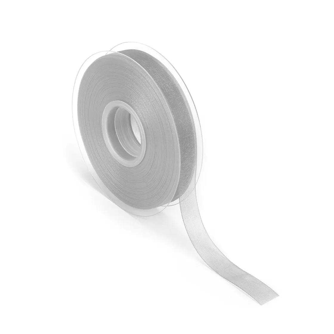 Cintas De Regalo>DecoWoerner Cinta De Gasa Con Orillo 15mm X 50m plata