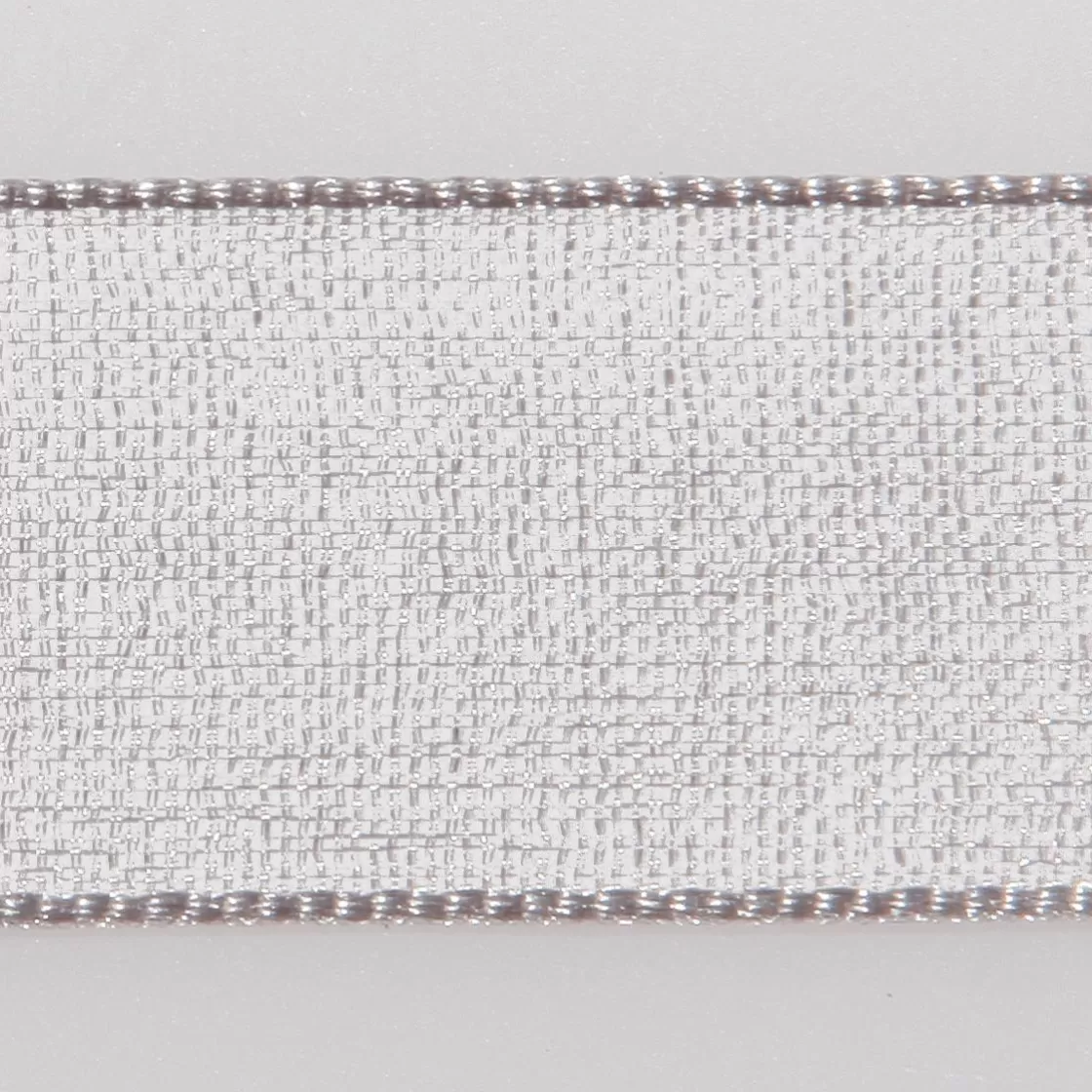 Cintas De Regalo>DecoWoerner Cinta De Gasa Con Orillo 15mm X 50m plata