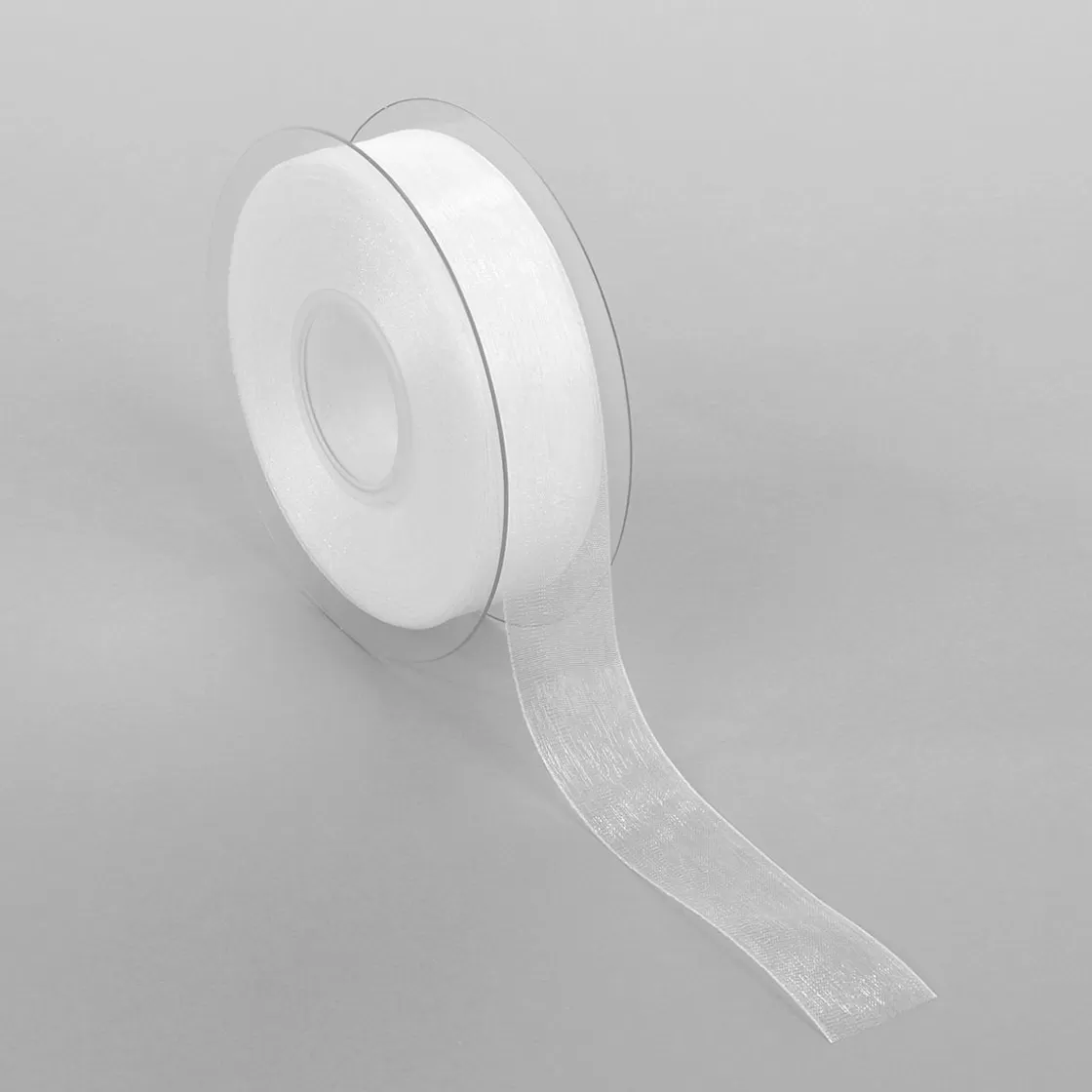 Cintas De Regalo>DecoWoerner Cinta De Gasa Con Orillo 25mm X 50m blanco