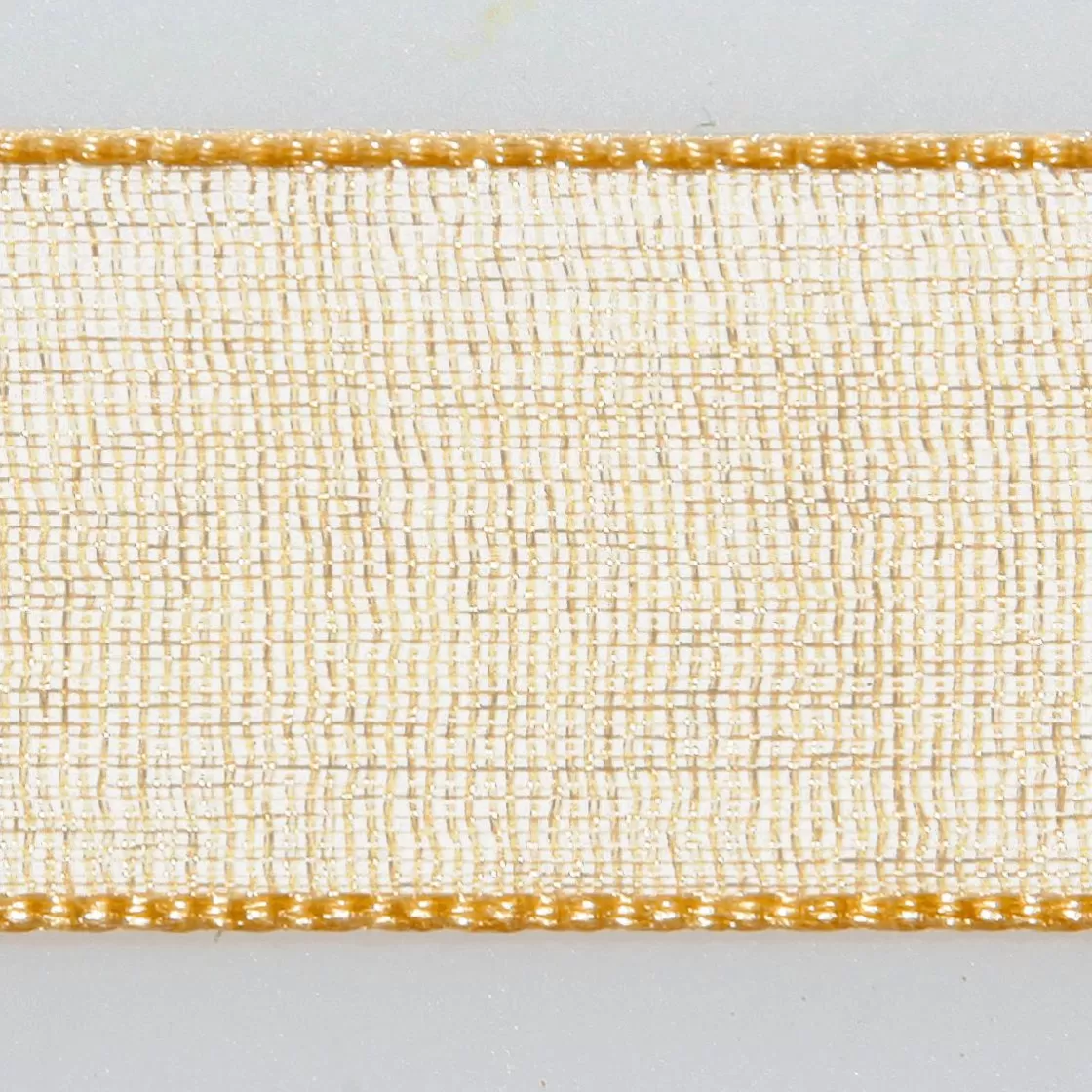 Cintas De Regalo>DecoWoerner Cinta De Gasa Con Orillo 25mm X 50m oro