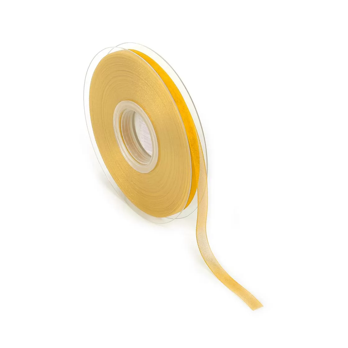 Cintas De Regalo>DecoWoerner Cinta De Gasa Con Orillo 6mm X 50m amarillo