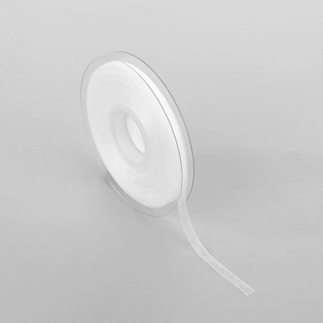 Cintas De Regalo>DecoWoerner Cinta De Gasa Con Orillo 6mm X 50m blanco