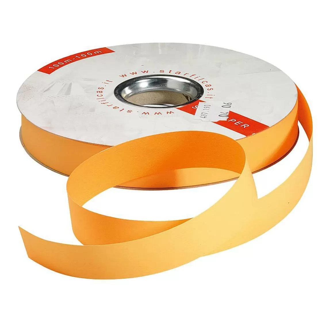 Cintas De Regalo>DecoWoerner Cinta De Papel "Bicolor", 19 Mm, 100 M, Color naranja