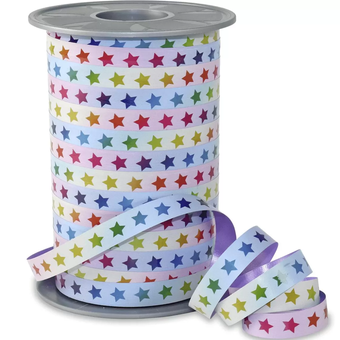 Cintas De Regalo>DecoWoerner Cinta De Rayas Color Rainbow Star, 10mm, 200 M multicolor